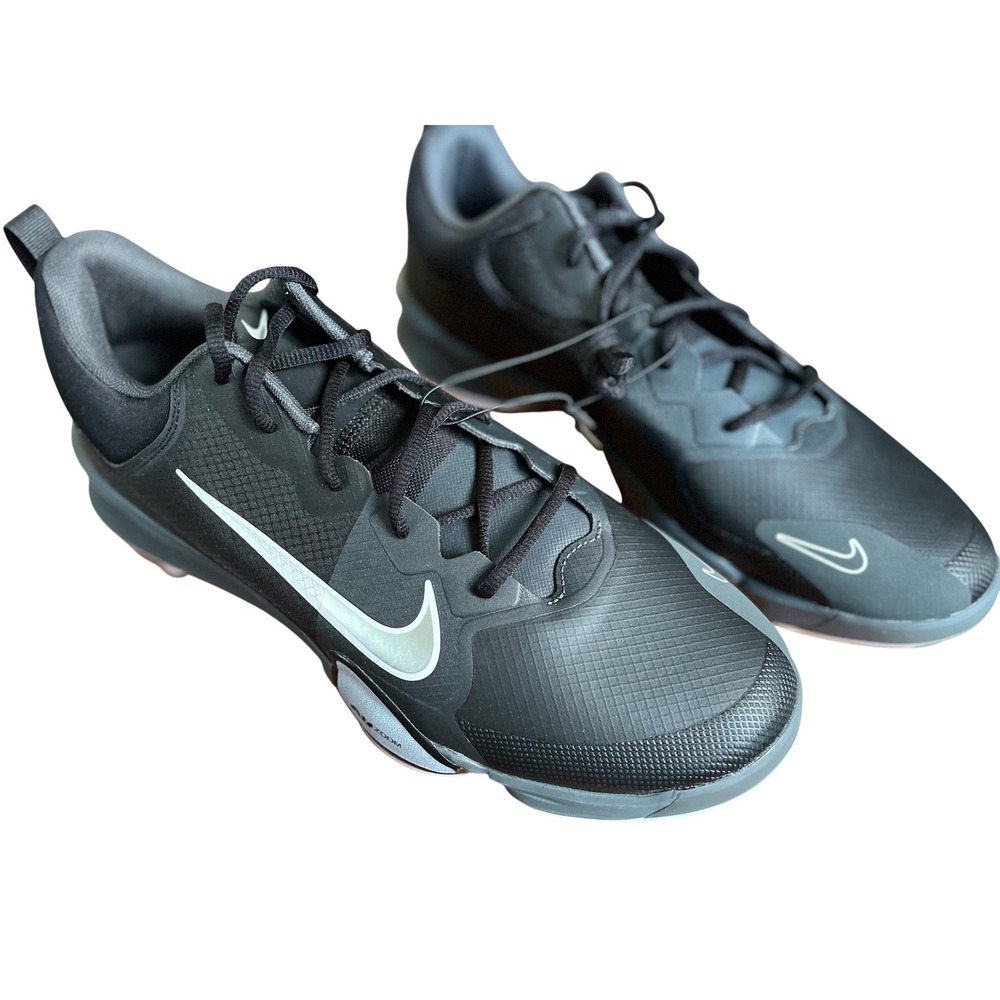 Nike Force Zoom Trout 8 Pro Black Grey Metal Baseball Cleats Mens 13 CZ5913-001